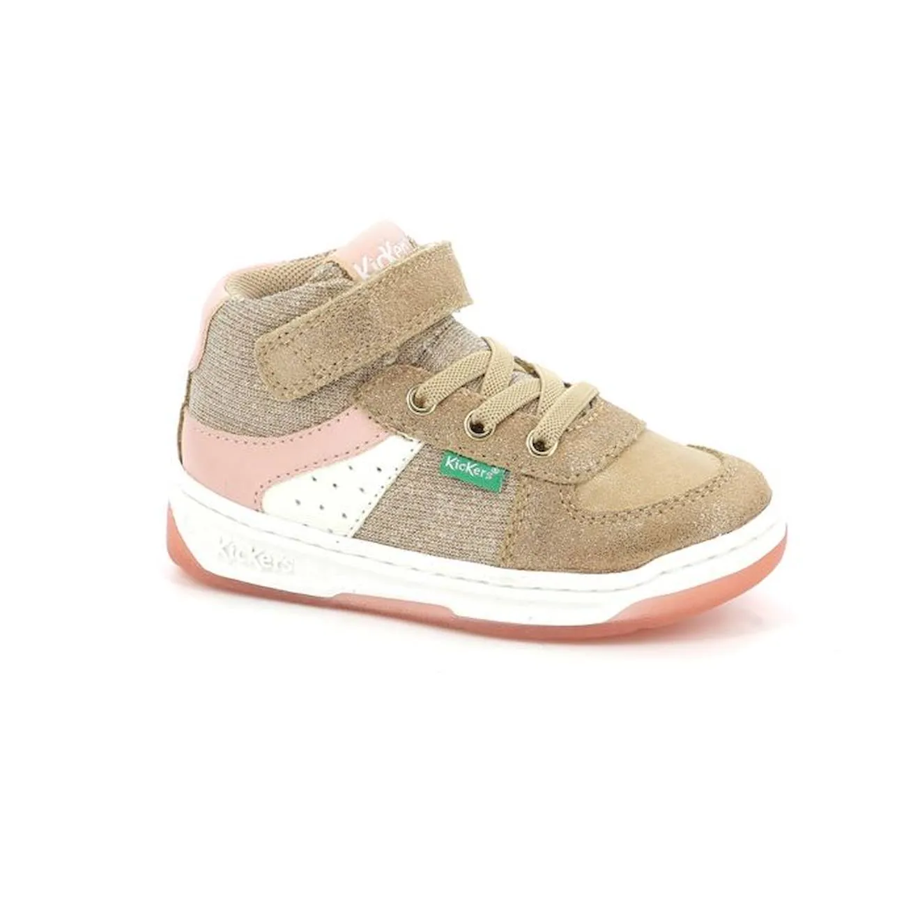 KICKERS Baskets hautes Kickalien beige - Kickers