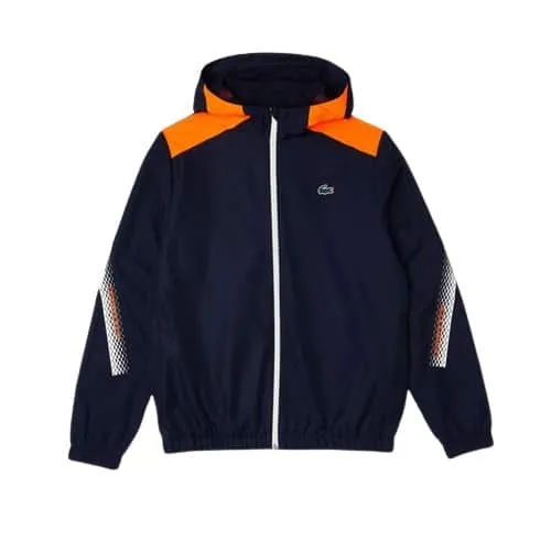 LACOSTE Veste capuche bleu - SPORT AVENTURE