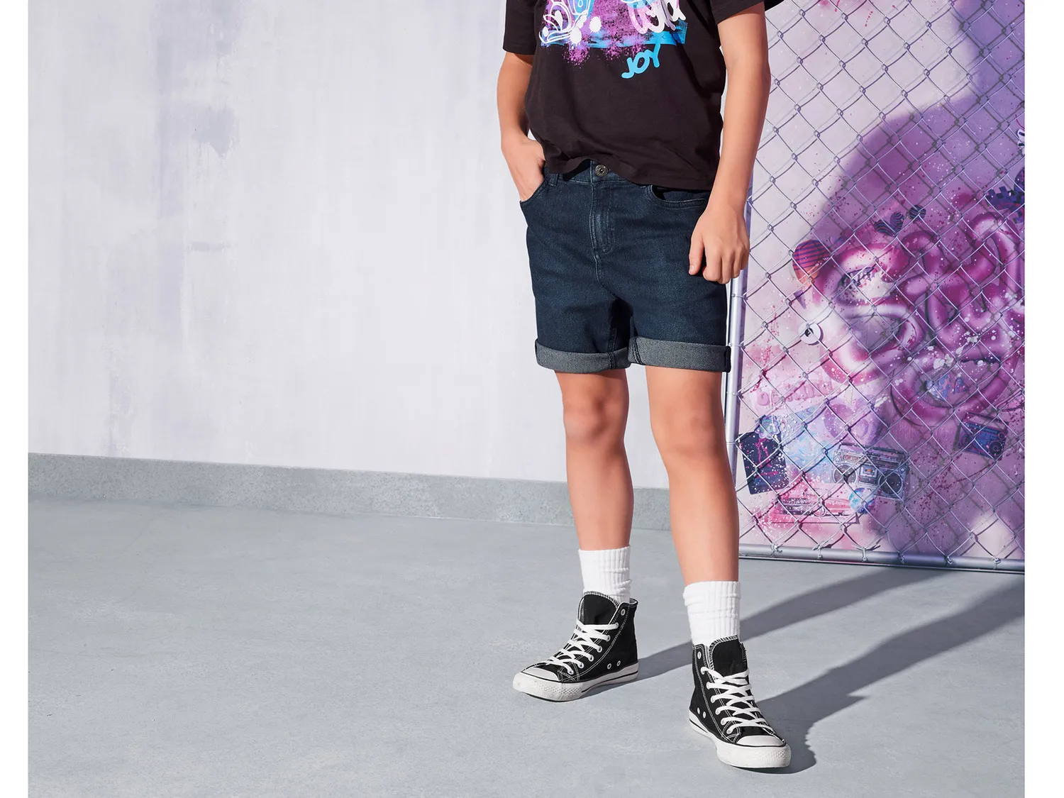 pepperts!® Short en jean enfant