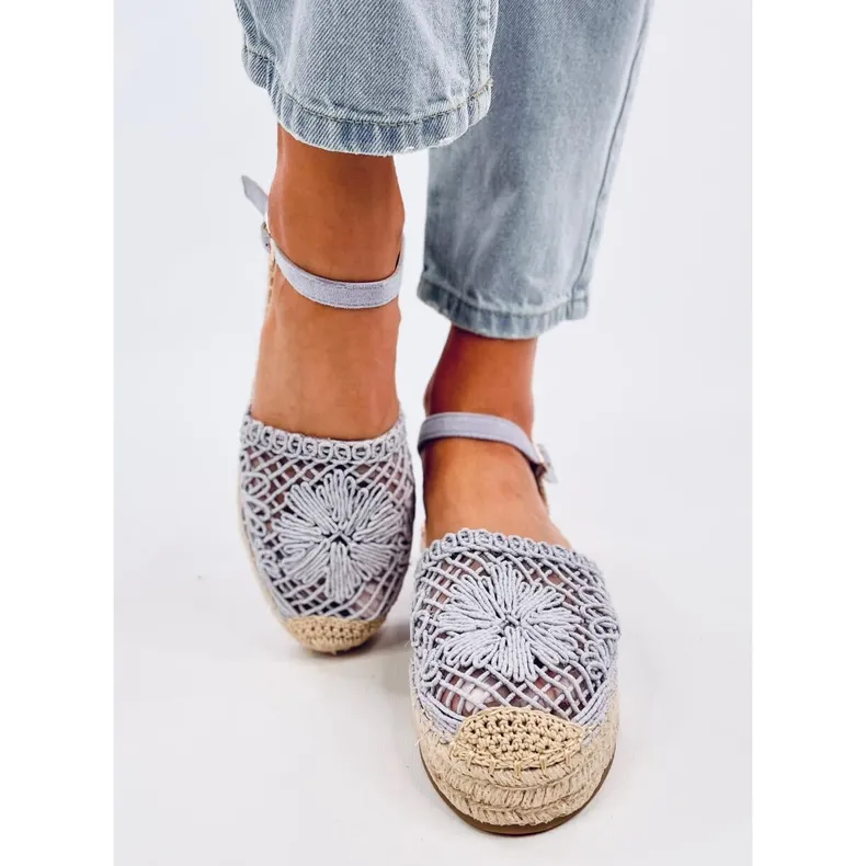 Premat Sandales espadrilles ajourées violettes