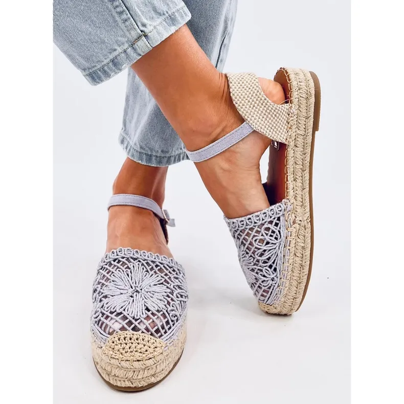 Premat Sandales espadrilles ajourées violettes