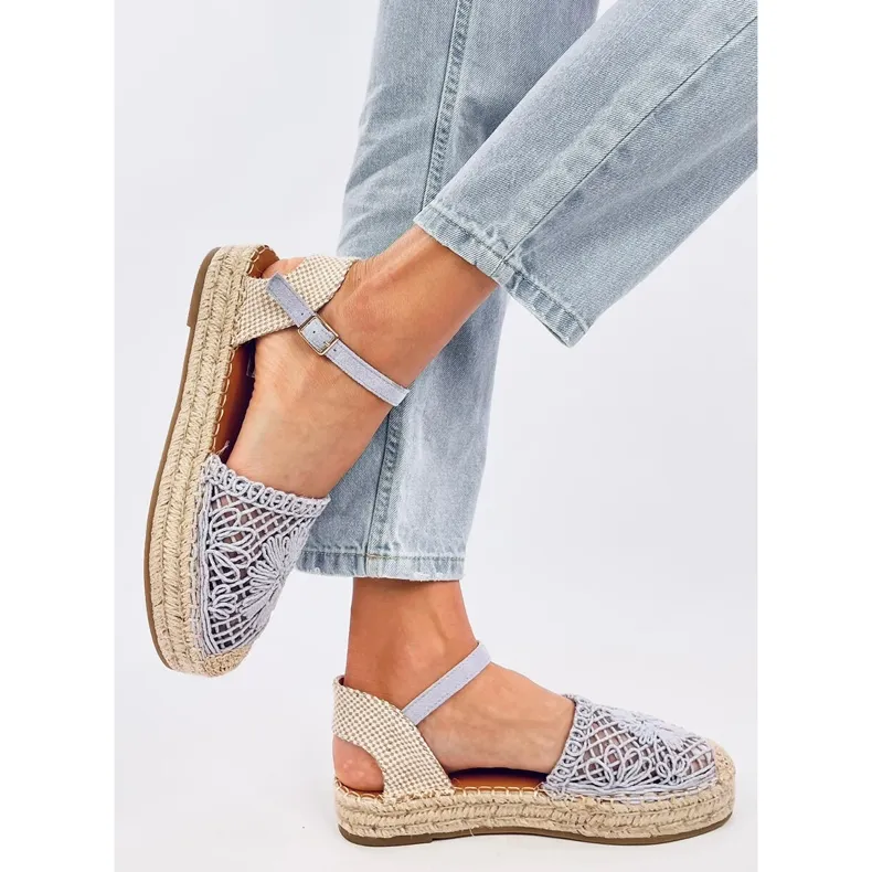 Premat Sandales espadrilles ajourées violettes