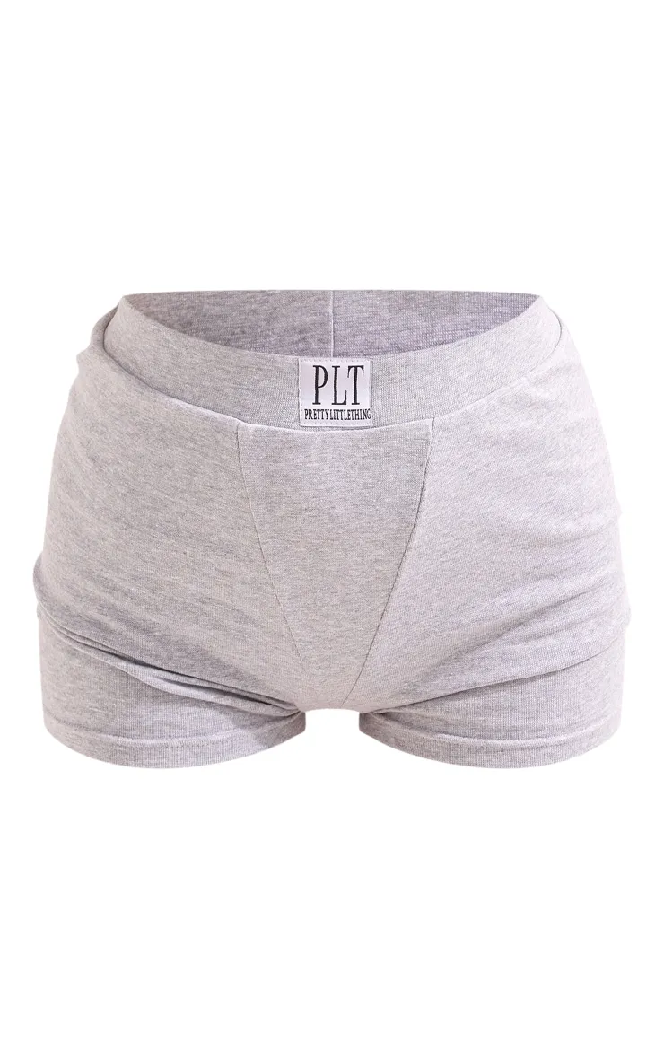 PRETTYLITTLETHING Short de pyjama gris chiné