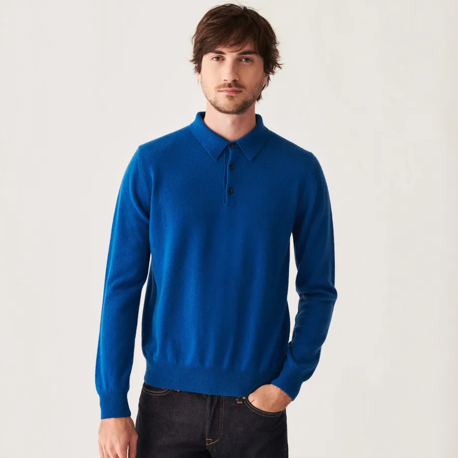 Pull col polo en cachemire - Emerson