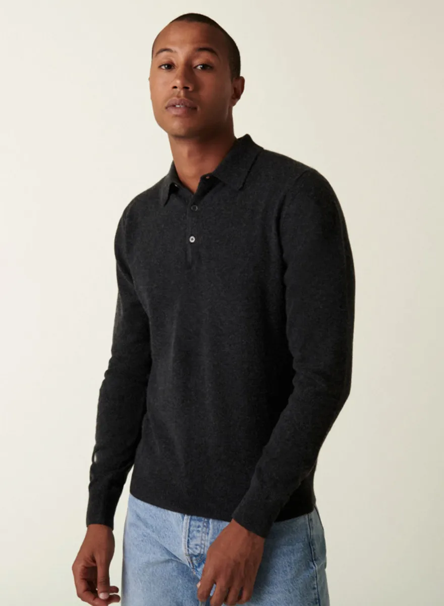 Pull col polo en cachemire - Emerson