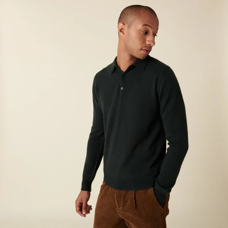 Pull col polo en cachemire - Emerson