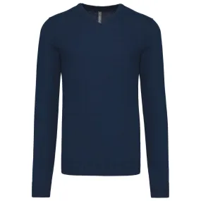 Pull col V homme - K965 - bleu marine 