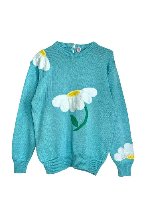 Pull à fleurs