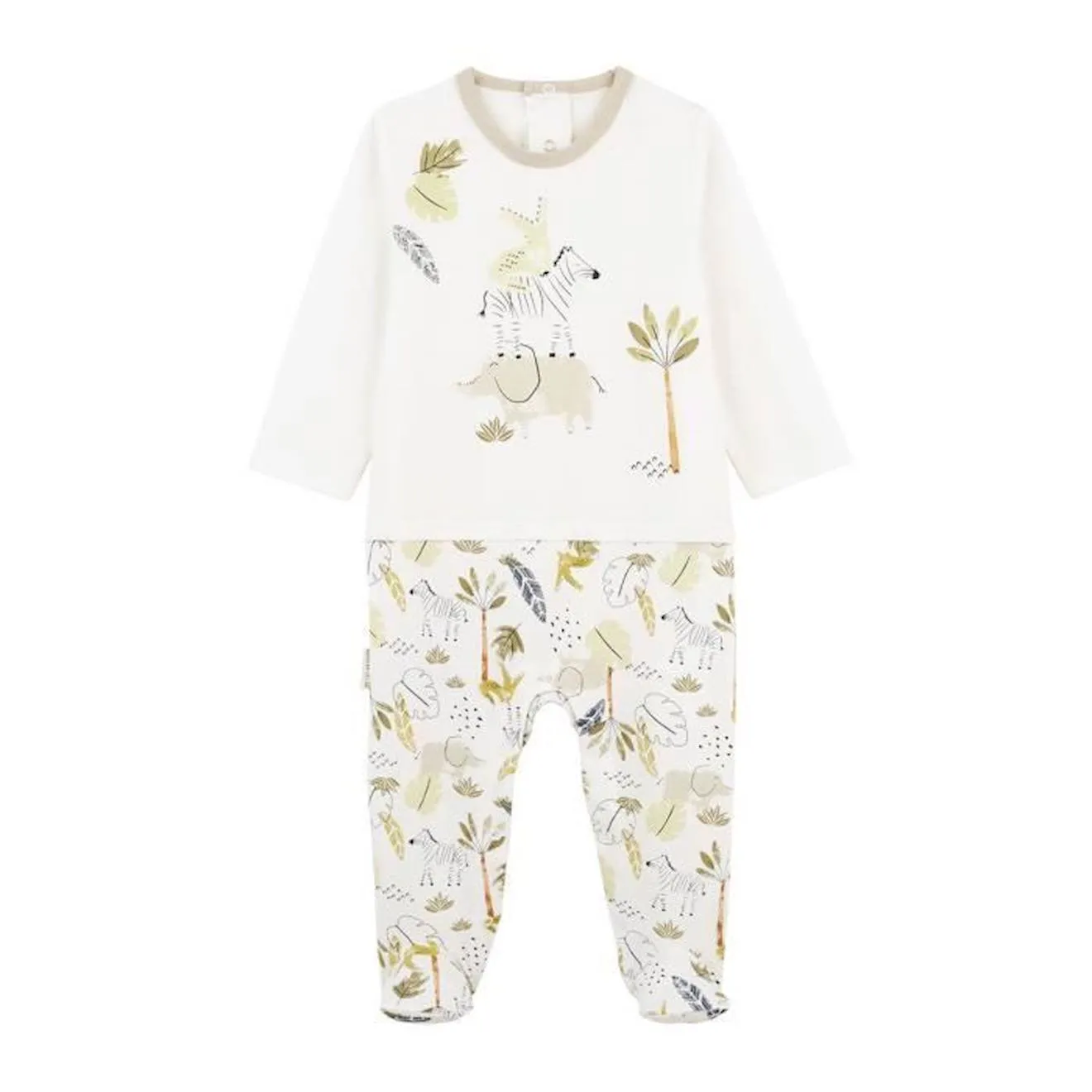 Pyjama bébé Zagora blanc - Petit Beguin