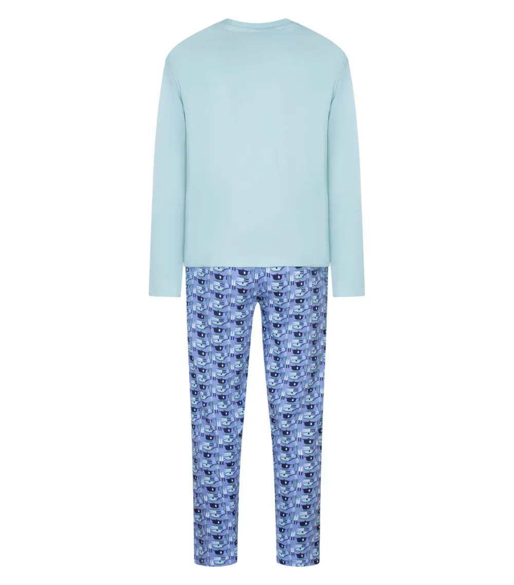 Pyjama fantaisie Arthur en coton bleu