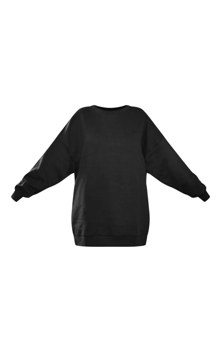 RENEW Robe sweat noire oversize