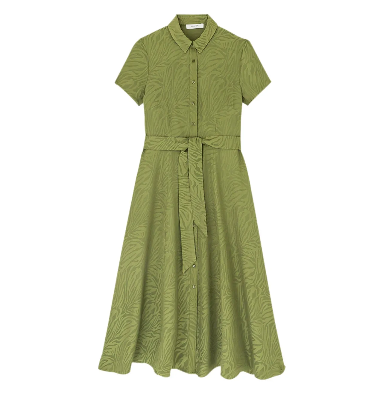 Robe-chemise Femme - Vert olive