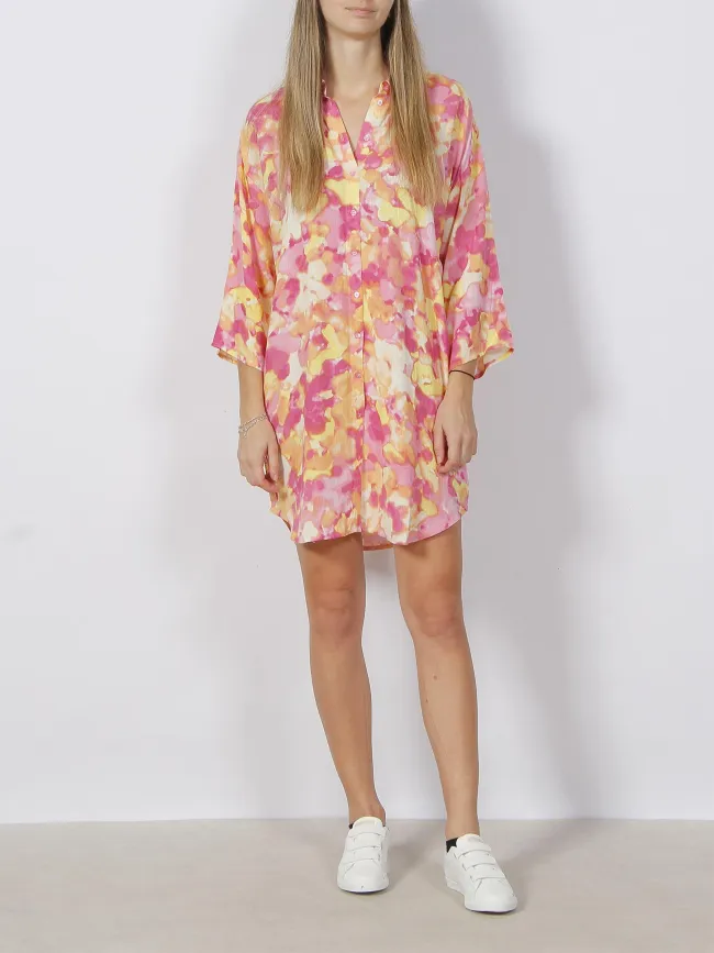 Robe chemise oversize tula multicolore femme - Vero Moda | wimod