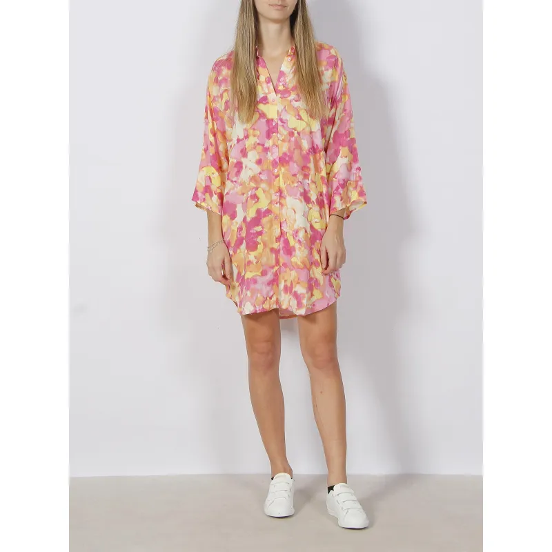 Robe chemise oversize tula multicolore femme - Vero Moda | wimod