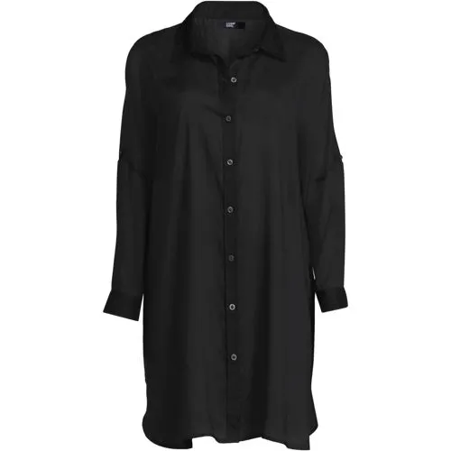 Robe de Plage Oversize à Manches Longues, Femme Stature Standard