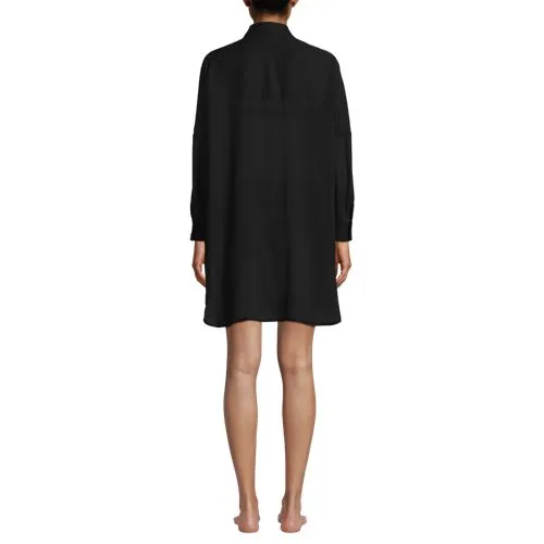 Robe de Plage Oversize à Manches Longues, Femme Stature Standard