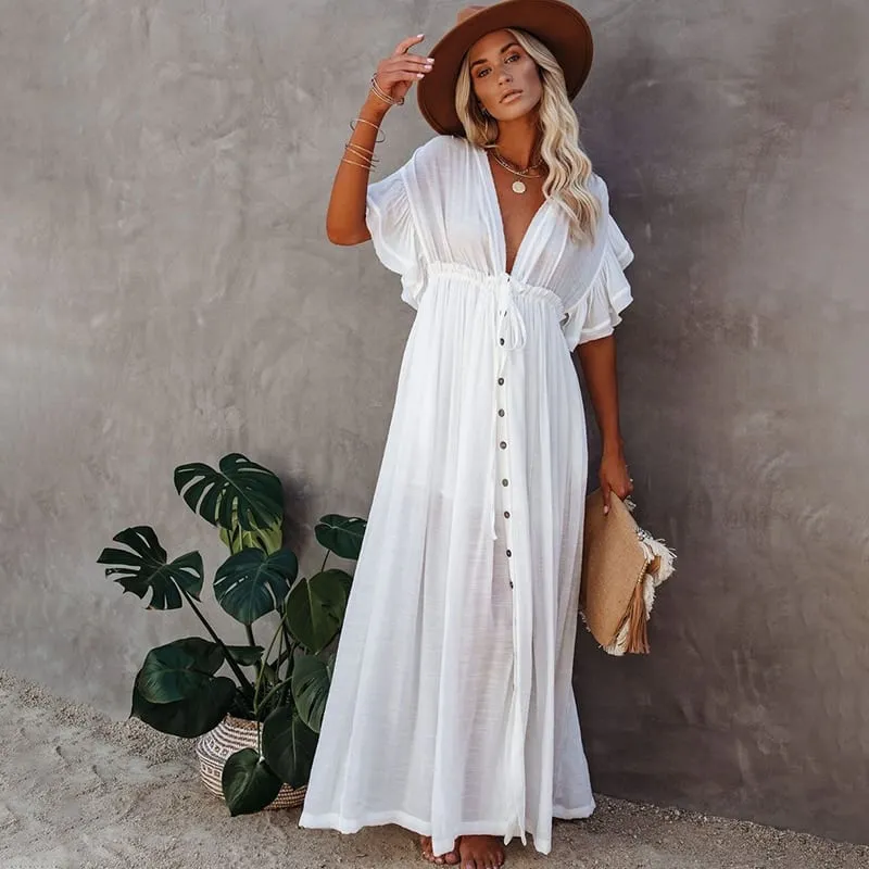 Robe de plage style oversize