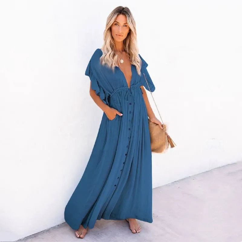 Robe de plage style oversize