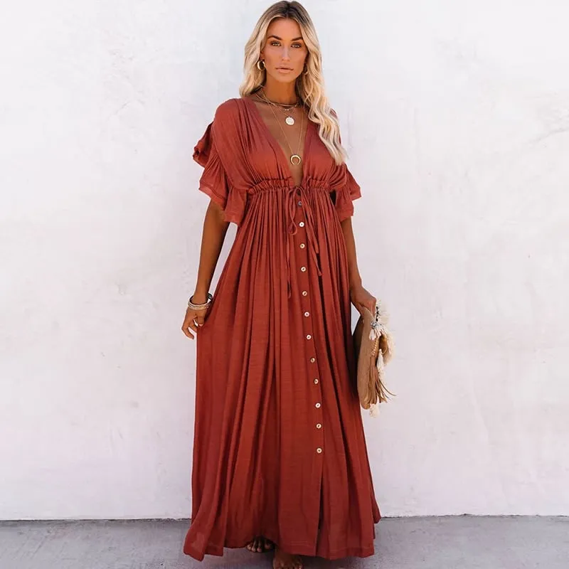 Robe de plage style oversize