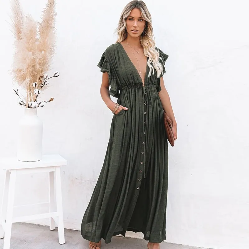 Robe de plage style oversize