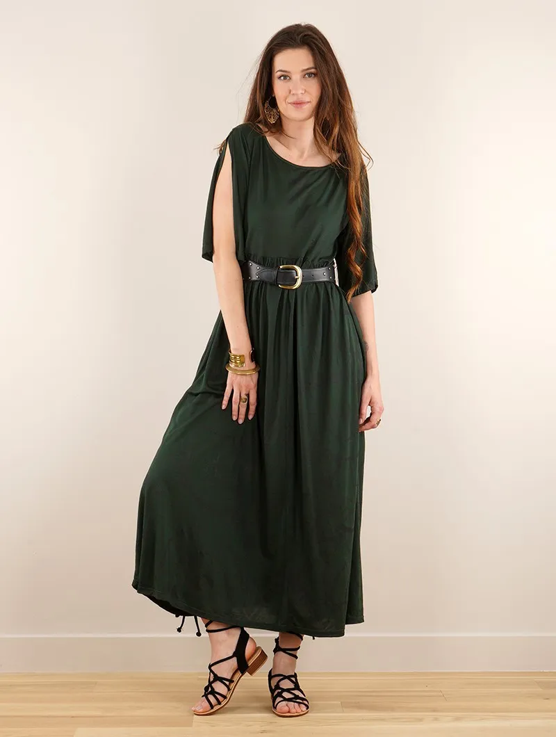 Robe longue oversize imprimée 