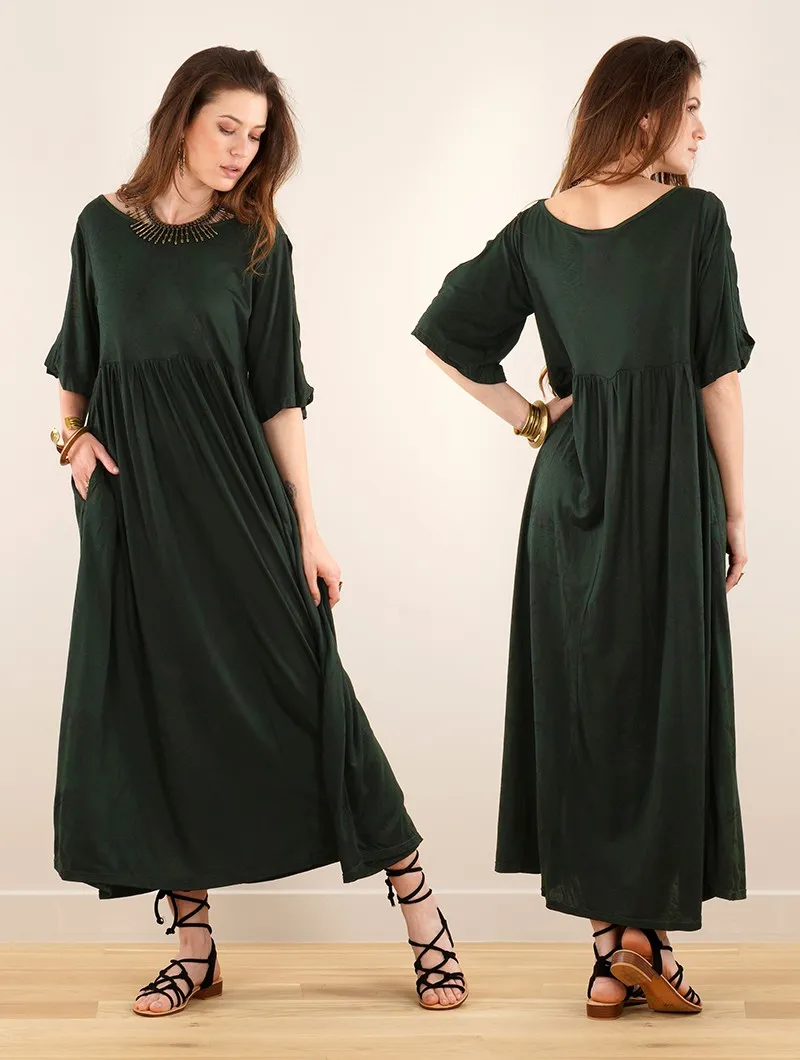 Robe longue oversize imprimée 