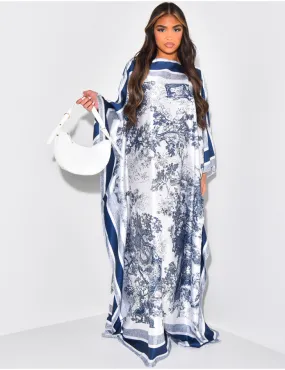 Robe oversize en satin effet foulard oversize / 62297 - JEANS INDUSTRY