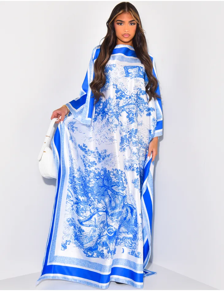 Robe oversize en satin effet foulard oversize / 62297 - JEANS INDUSTRY