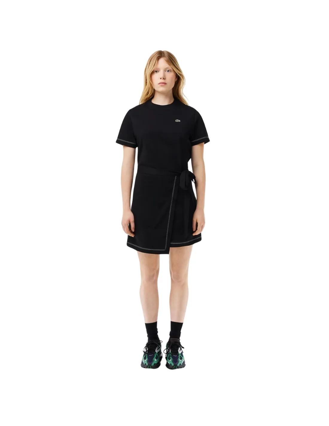 Robe Oversize Femme Lacoste Ref 63185 031 Noir