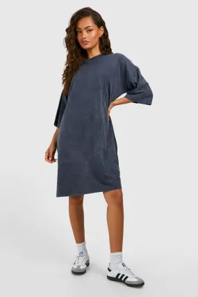 Robe t-shirt oversize délavée