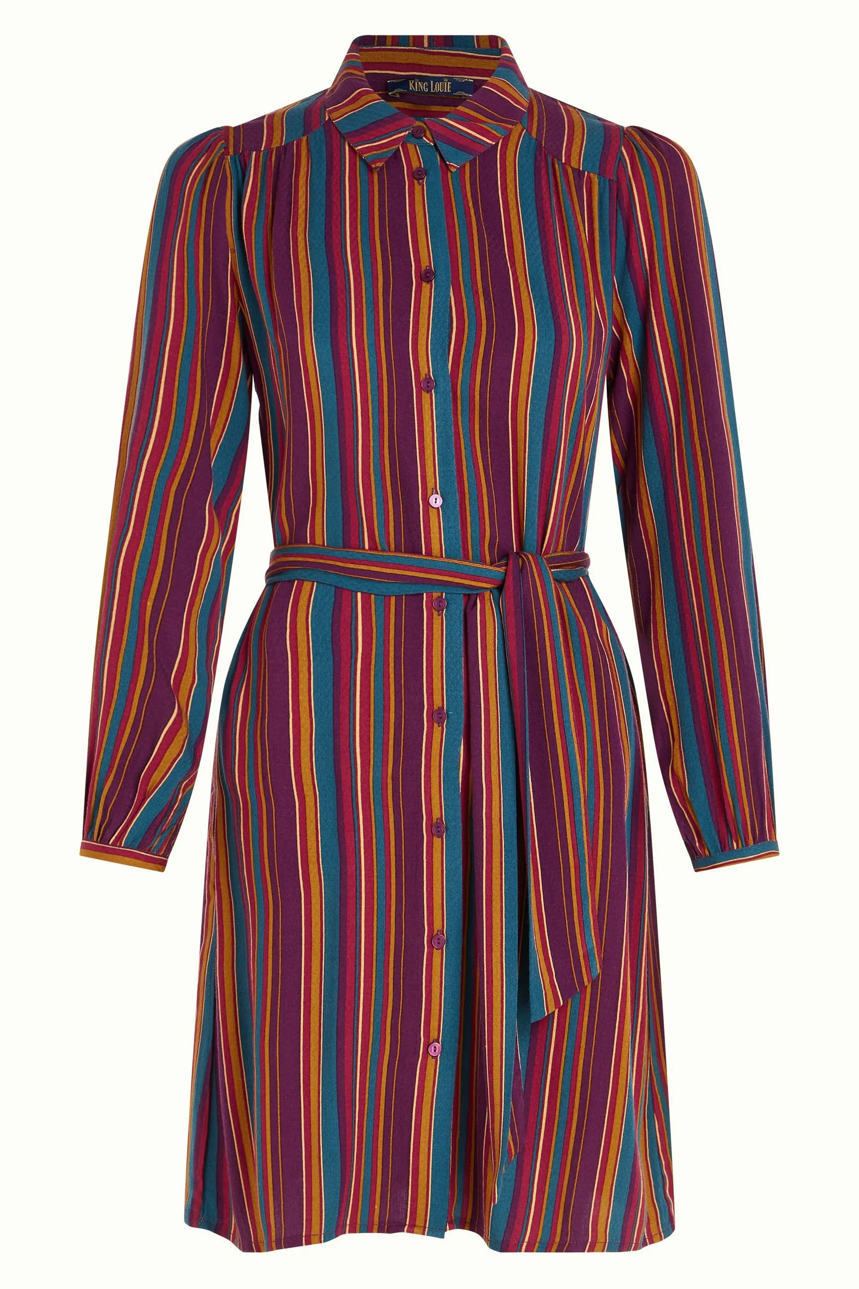 Robe Tunique Carina Marion Stripe - Imperial Violet