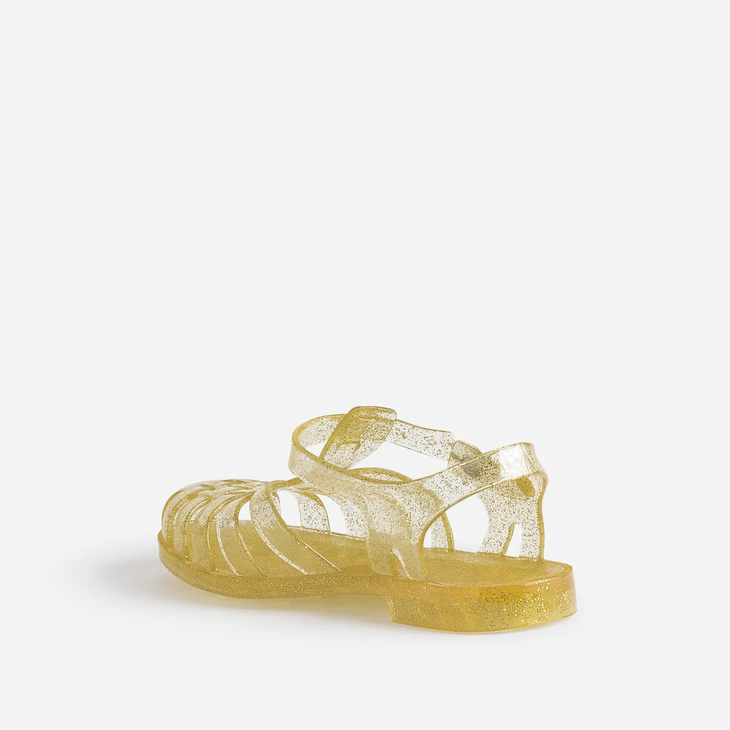 Sandale MEDUSE jaune pailletée en plastique - Sandales Femme | ERAM