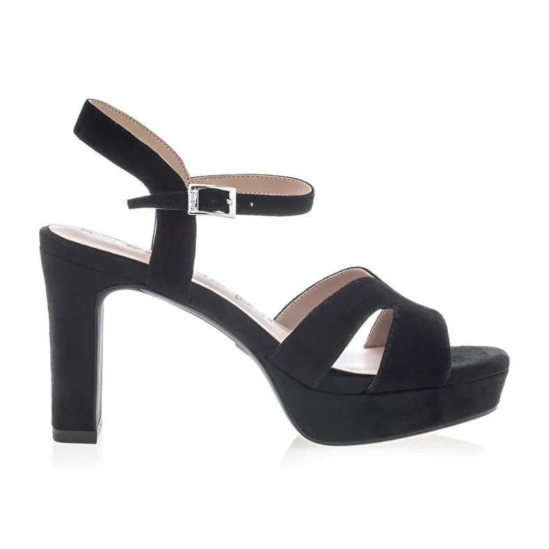 Sandales / nu-pieds Femme Noir Tamaris : Sandales / Nu-pieds . Besson Chaussures