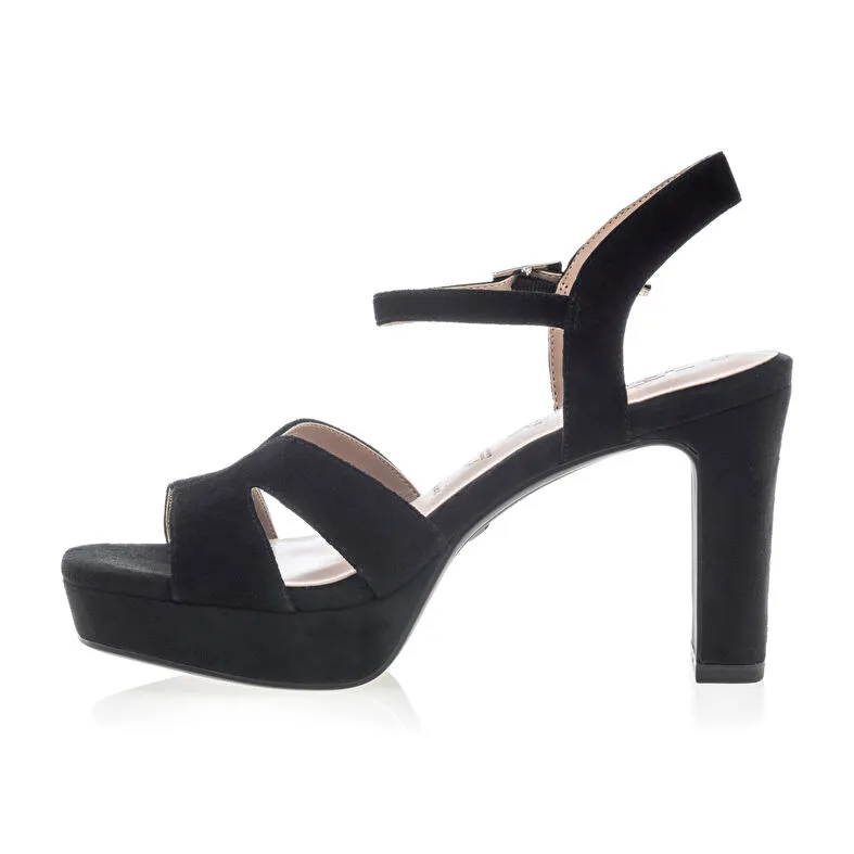 Sandales / nu-pieds Femme Noir Tamaris : Sandales / Nu-pieds . Besson Chaussures