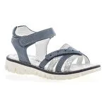 Sandales / nu-pieds Fille Bleu 3 Pommes : Sandales / Nu-pieds . Besson Chaussures