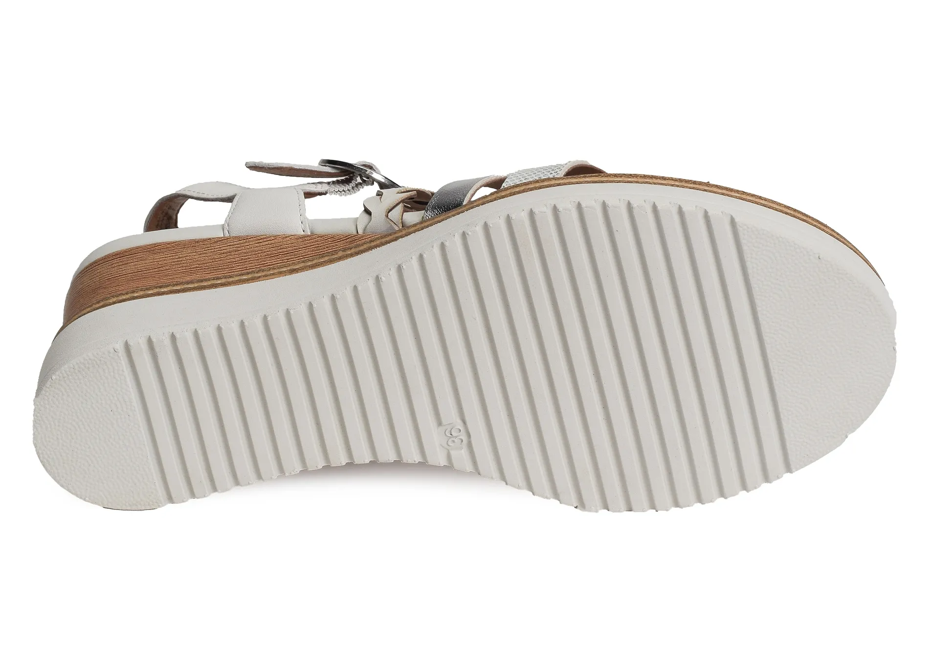 sandales compensees Tamaris  28220 blanc 