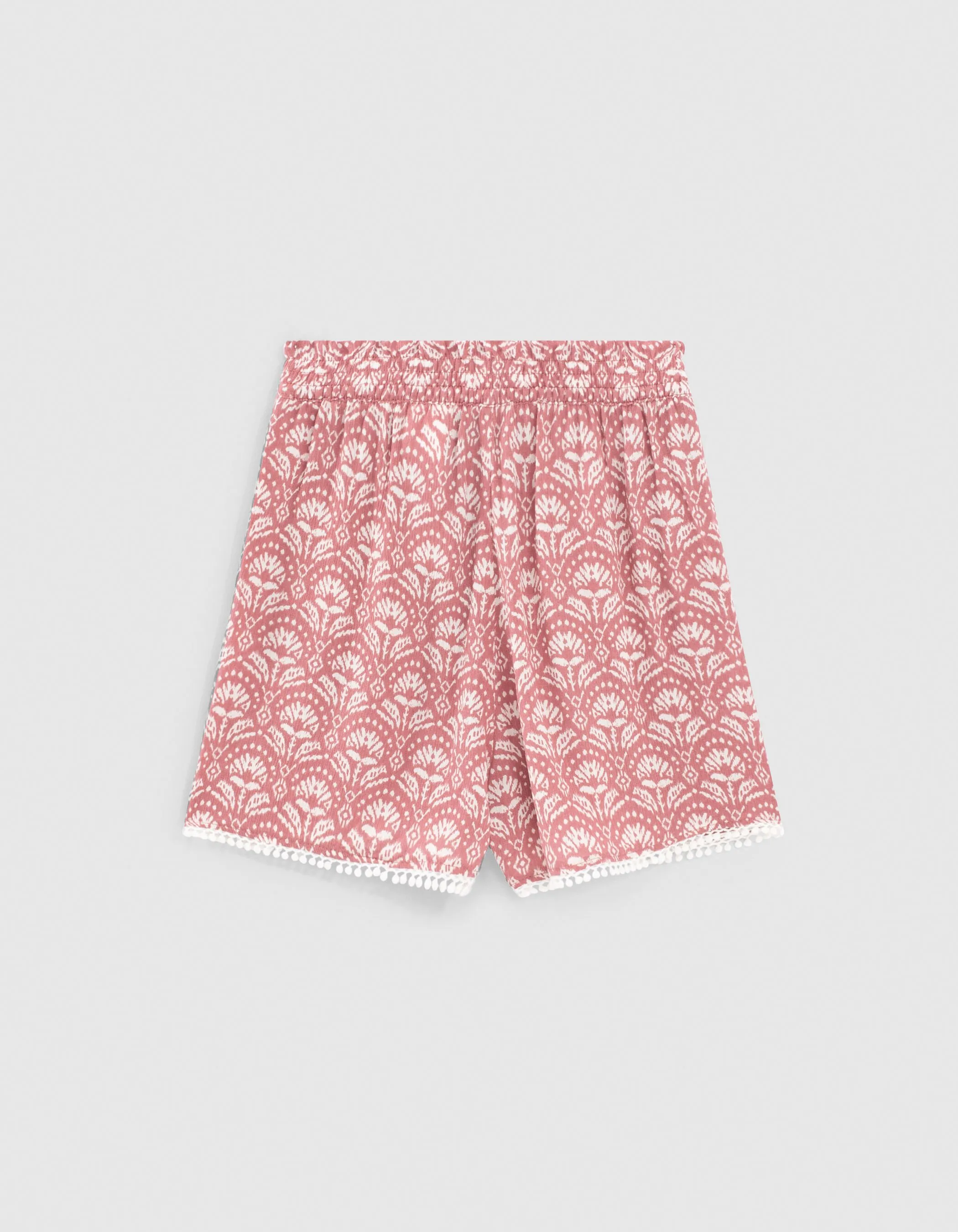 Short bois de rose Ecovero® imprimé batik fille