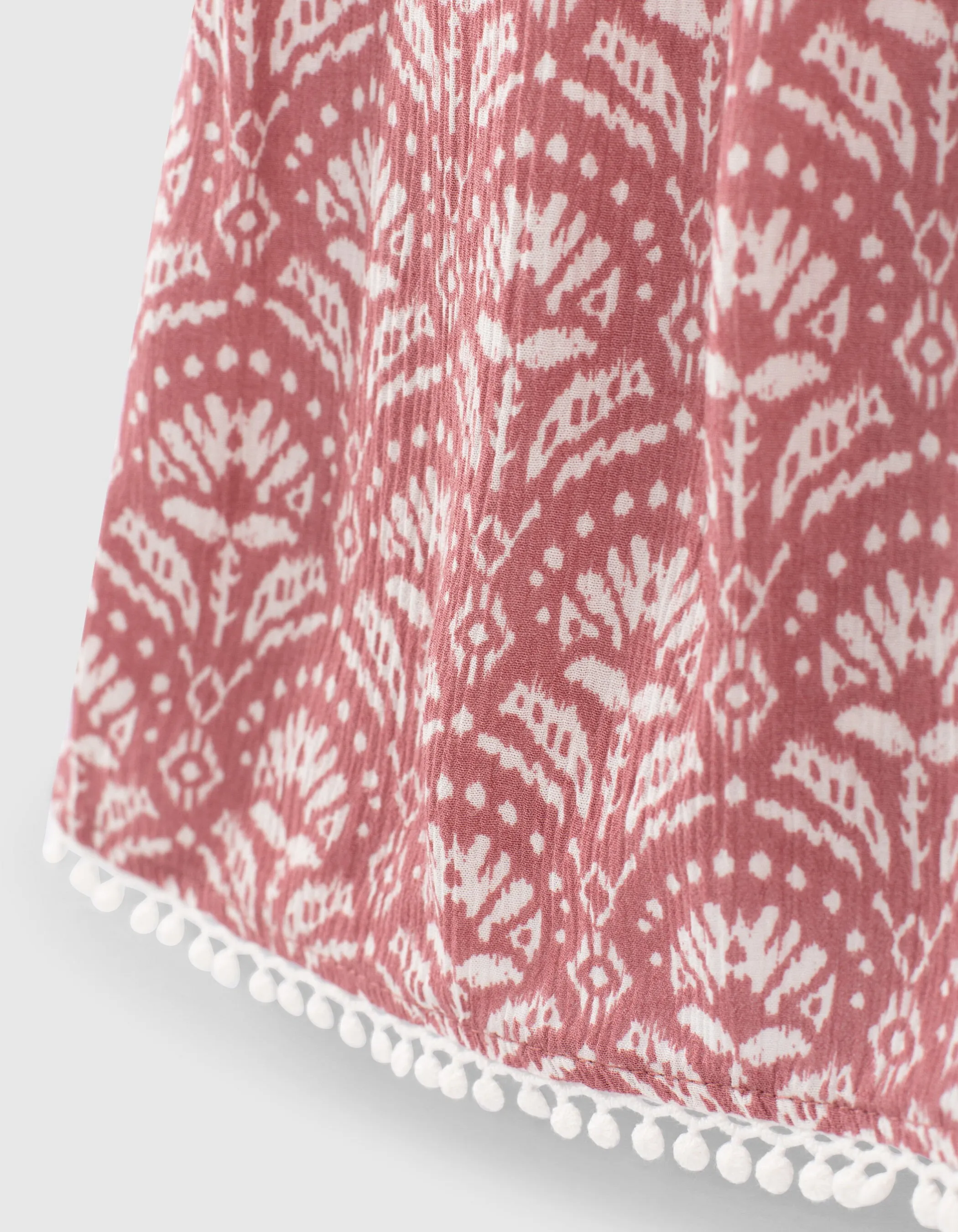 Short bois de rose Ecovero® imprimé batik fille