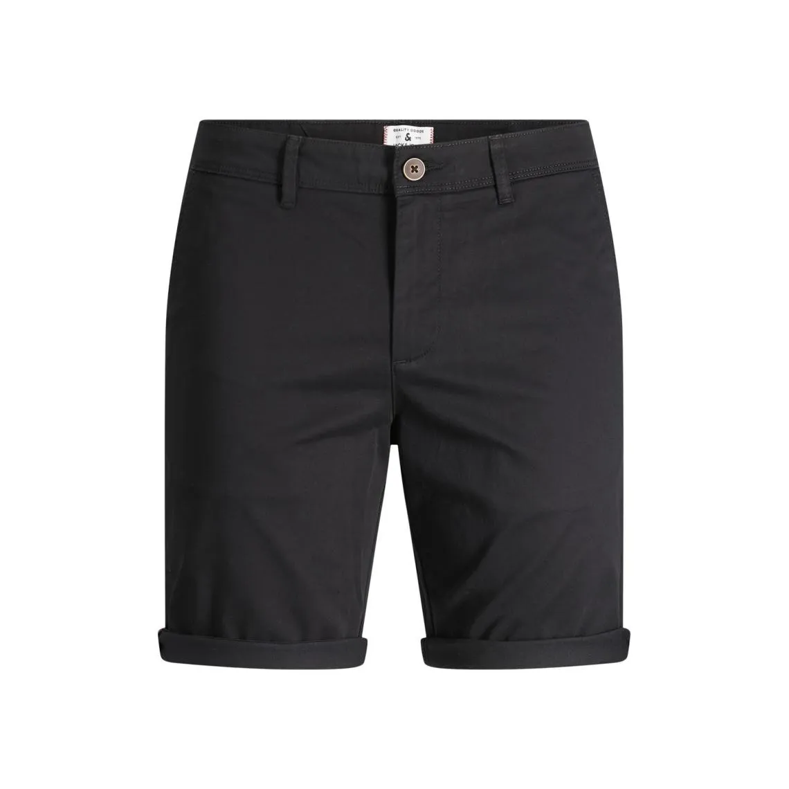 Short chino homme noir en coton | 3 Suisses