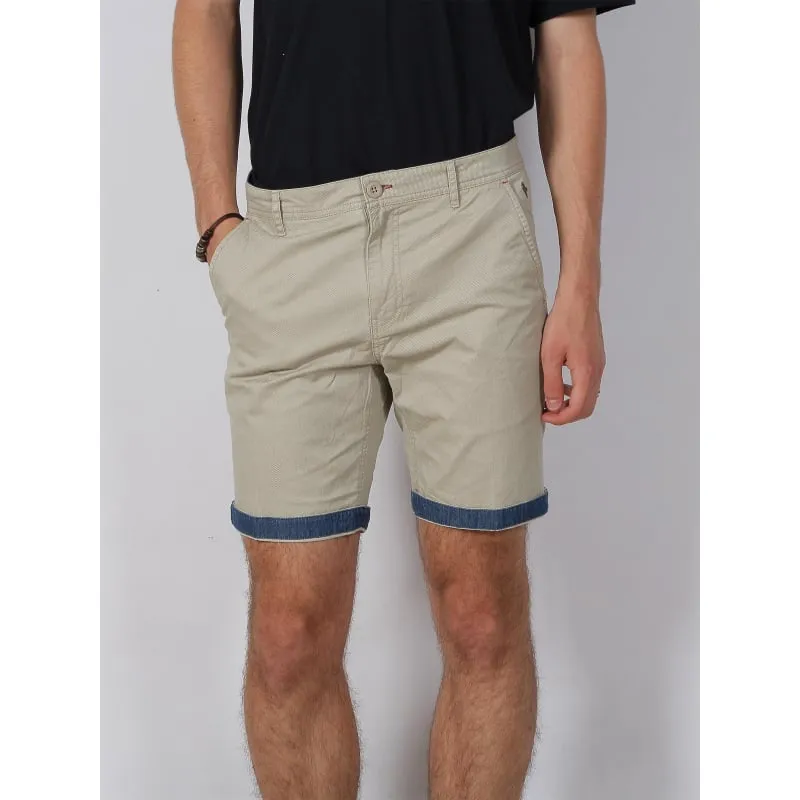 Short chino quadrillé cally beige homme - Sun Valley | wimod