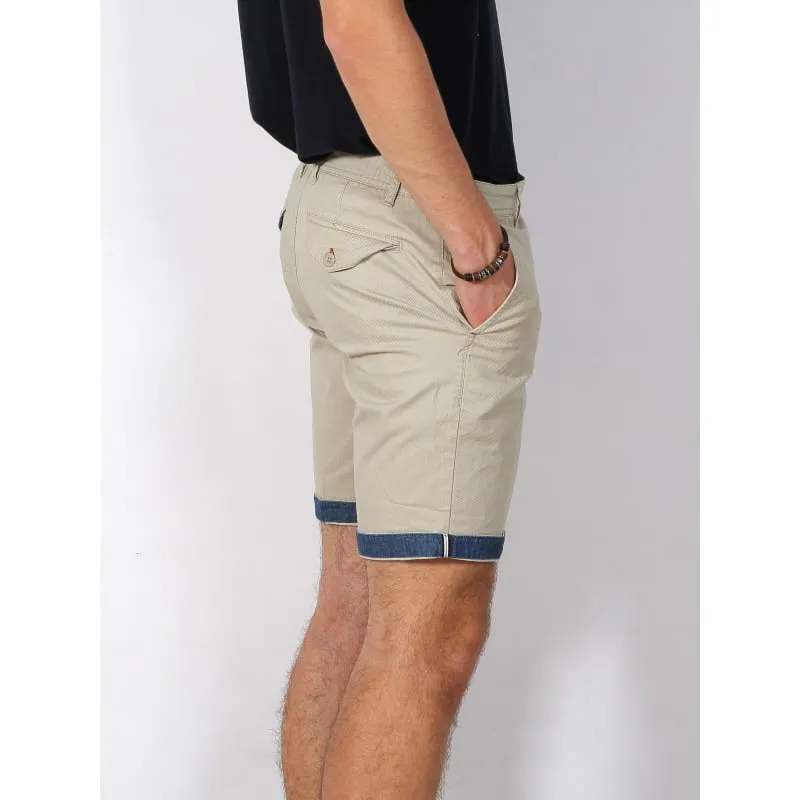 Short chino quadrillé cally beige homme - Sun Valley | wimod