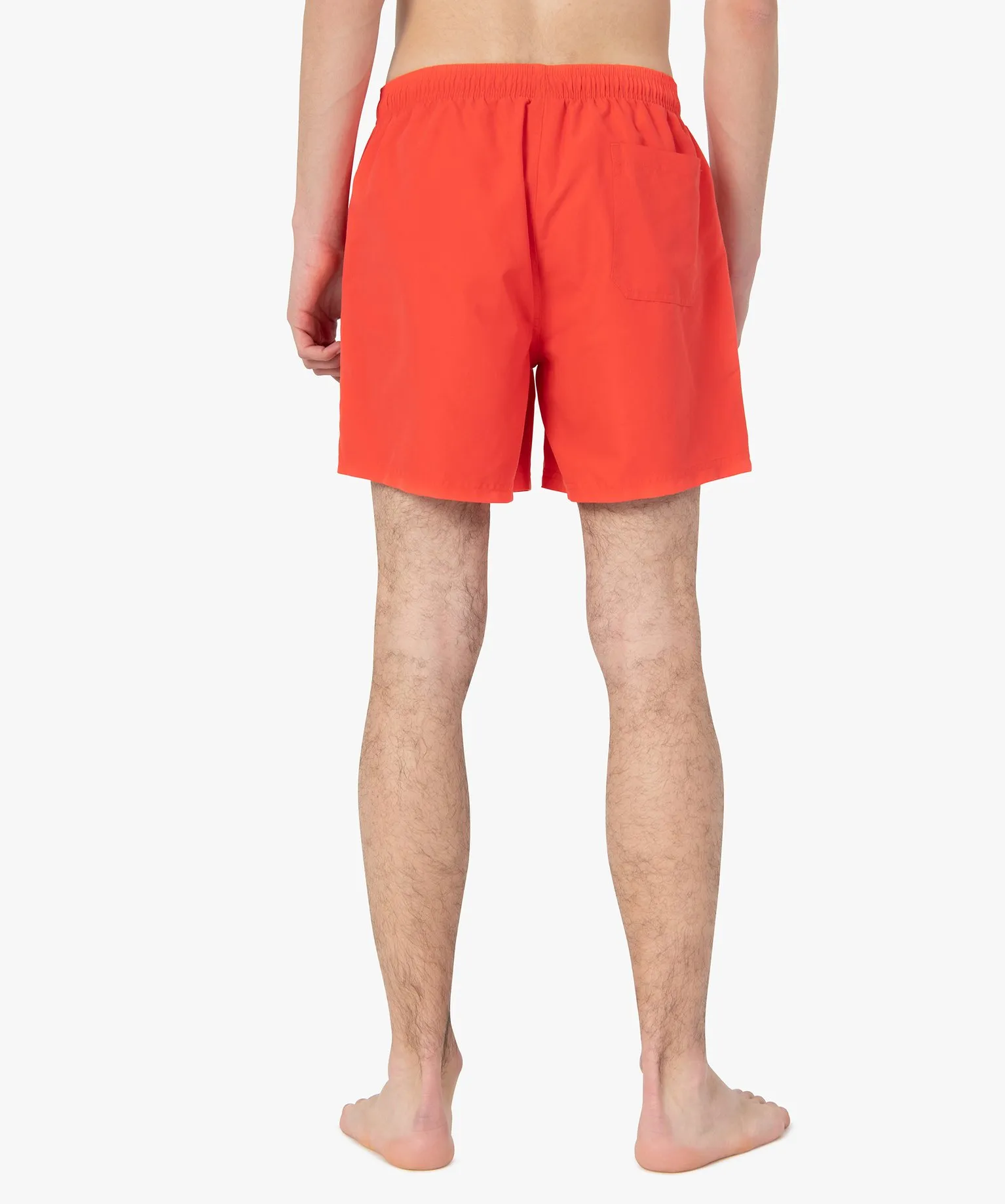 short de bain homme uni orange