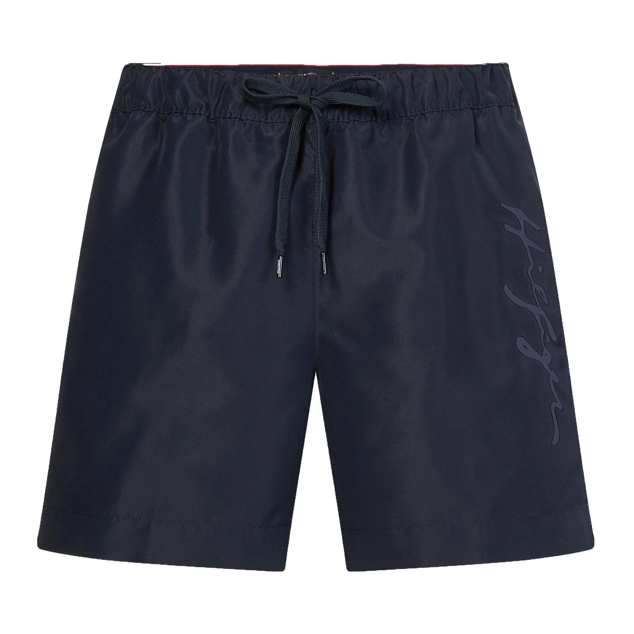 Short de bain mi-long Tommy à logo signature - bleu marine - Tommy ...