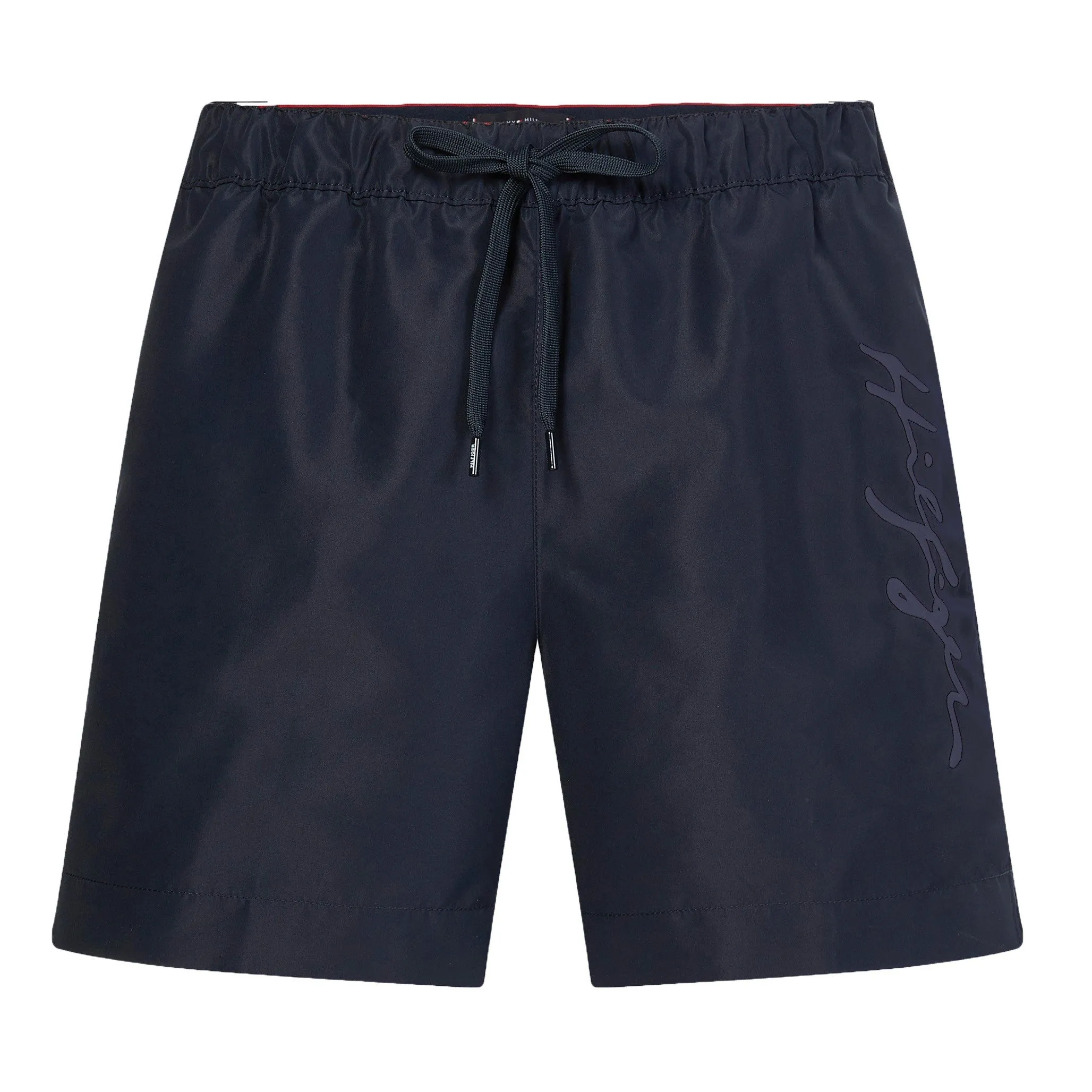 Short de bain mi-long Tommy à logo signature - bleu marine - Tommy ...