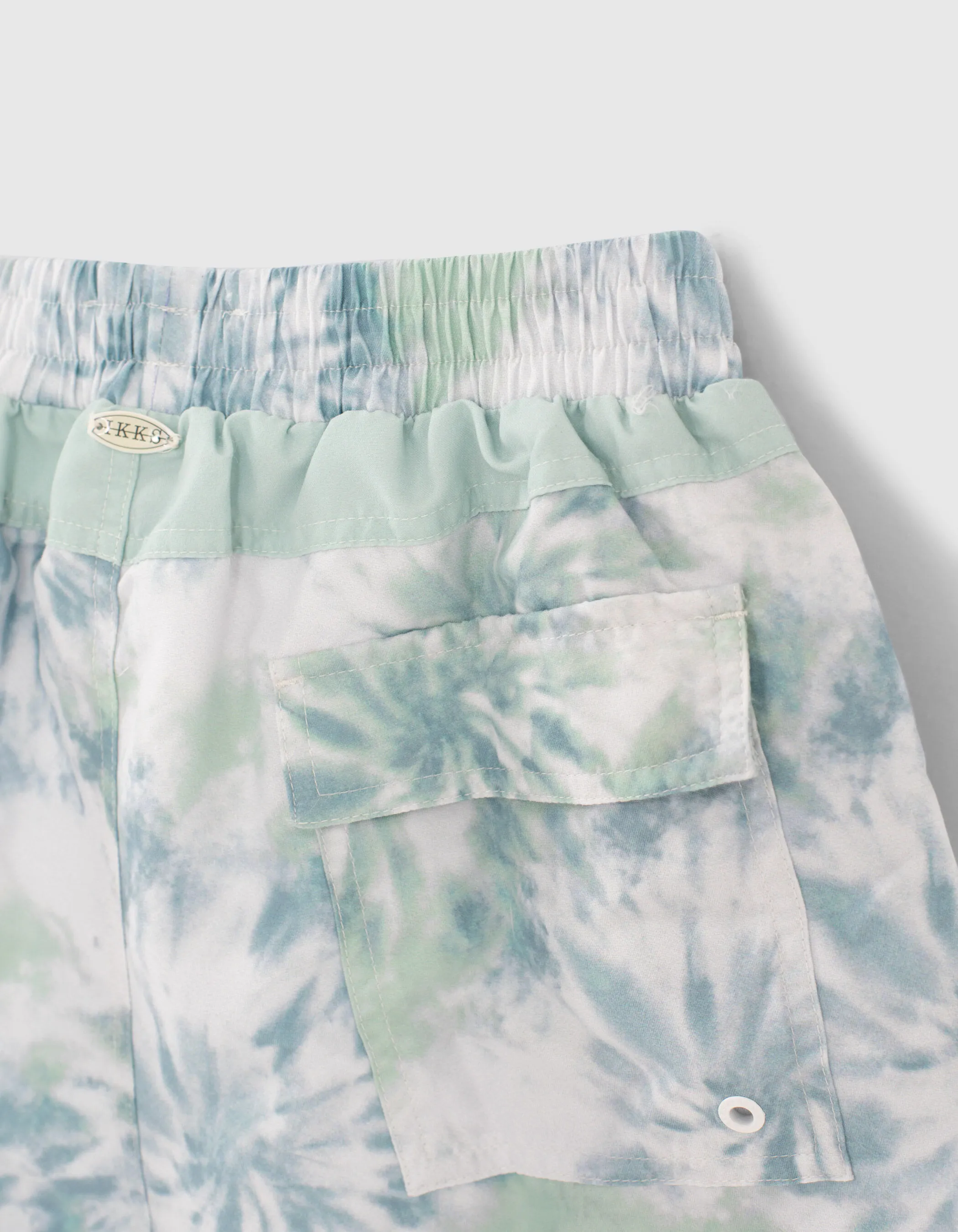 Short de bain mint effet tie and dye garçon