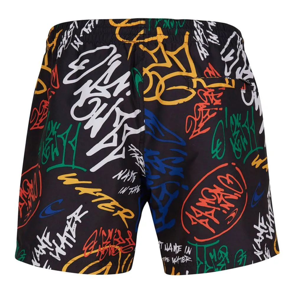 Short de bain Noir Homme O'Neill Graffiti