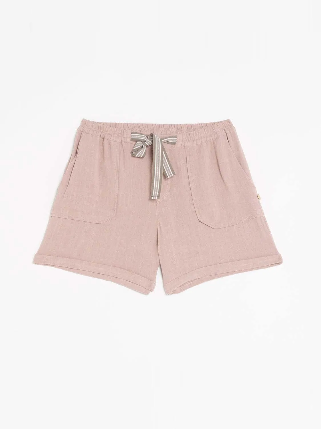 Short Femme Mix Matières Rose tbs