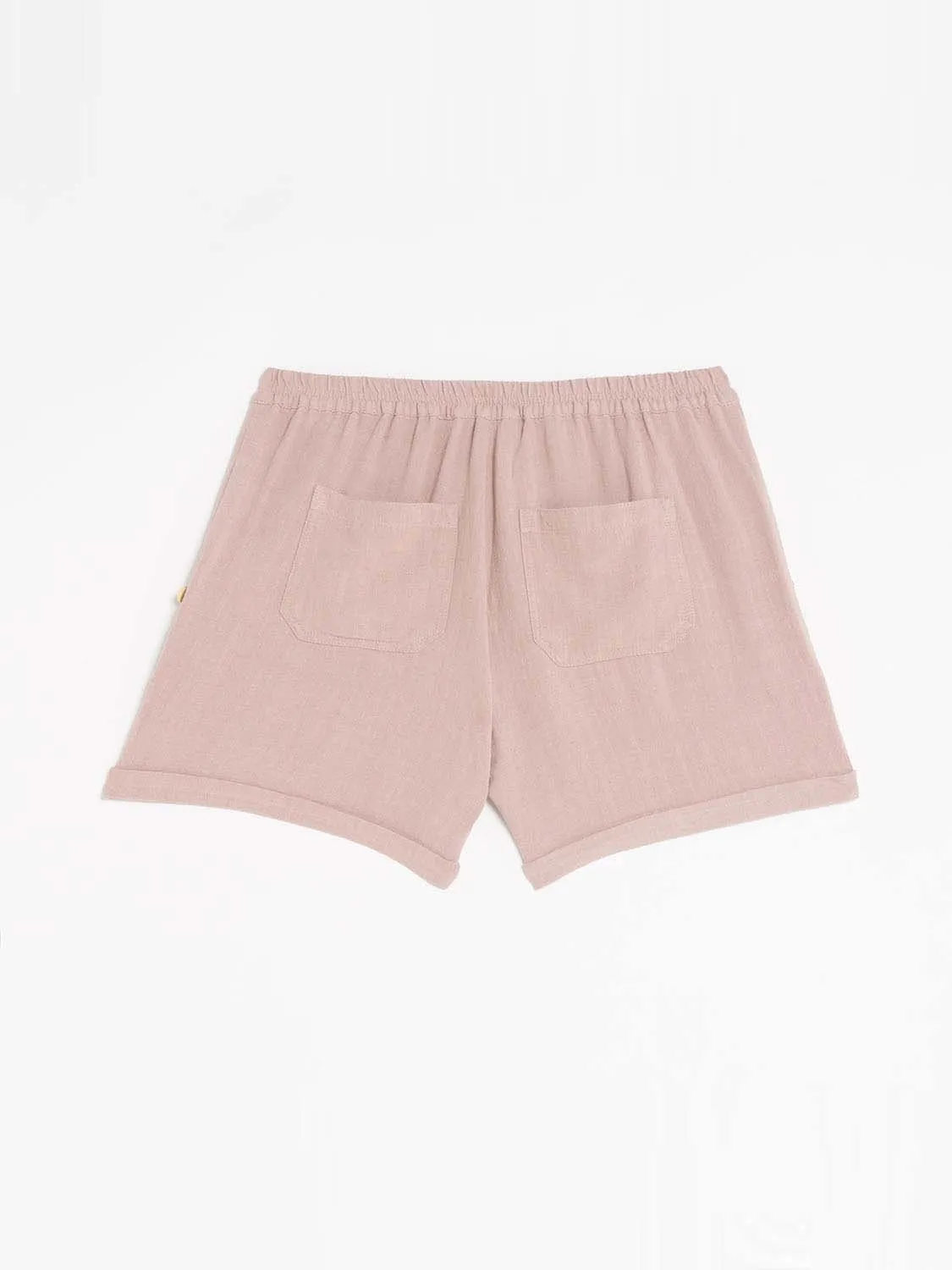 Short Femme Mix Matières Rose tbs