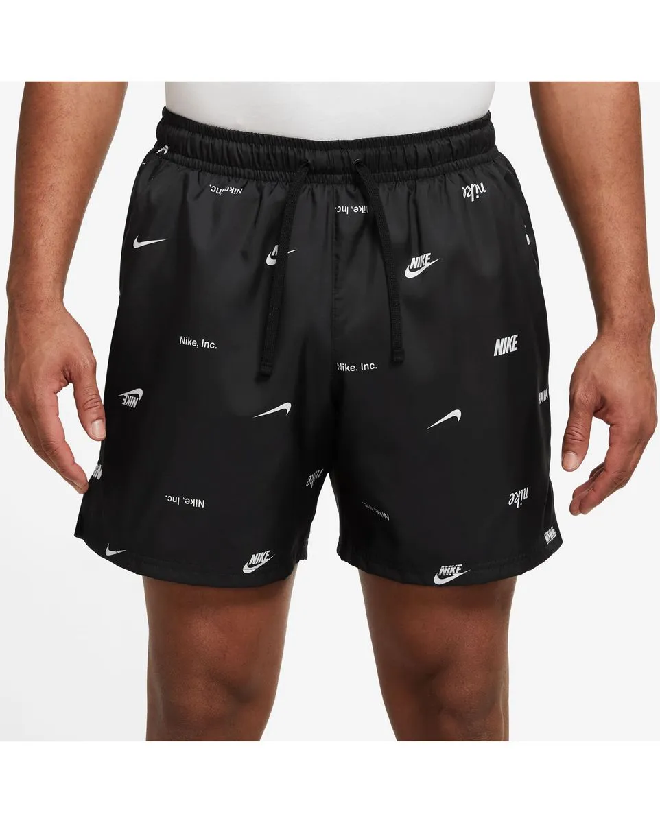 Short Homme M NK CLUB+ WVN FLOW SHORT AOP Noir