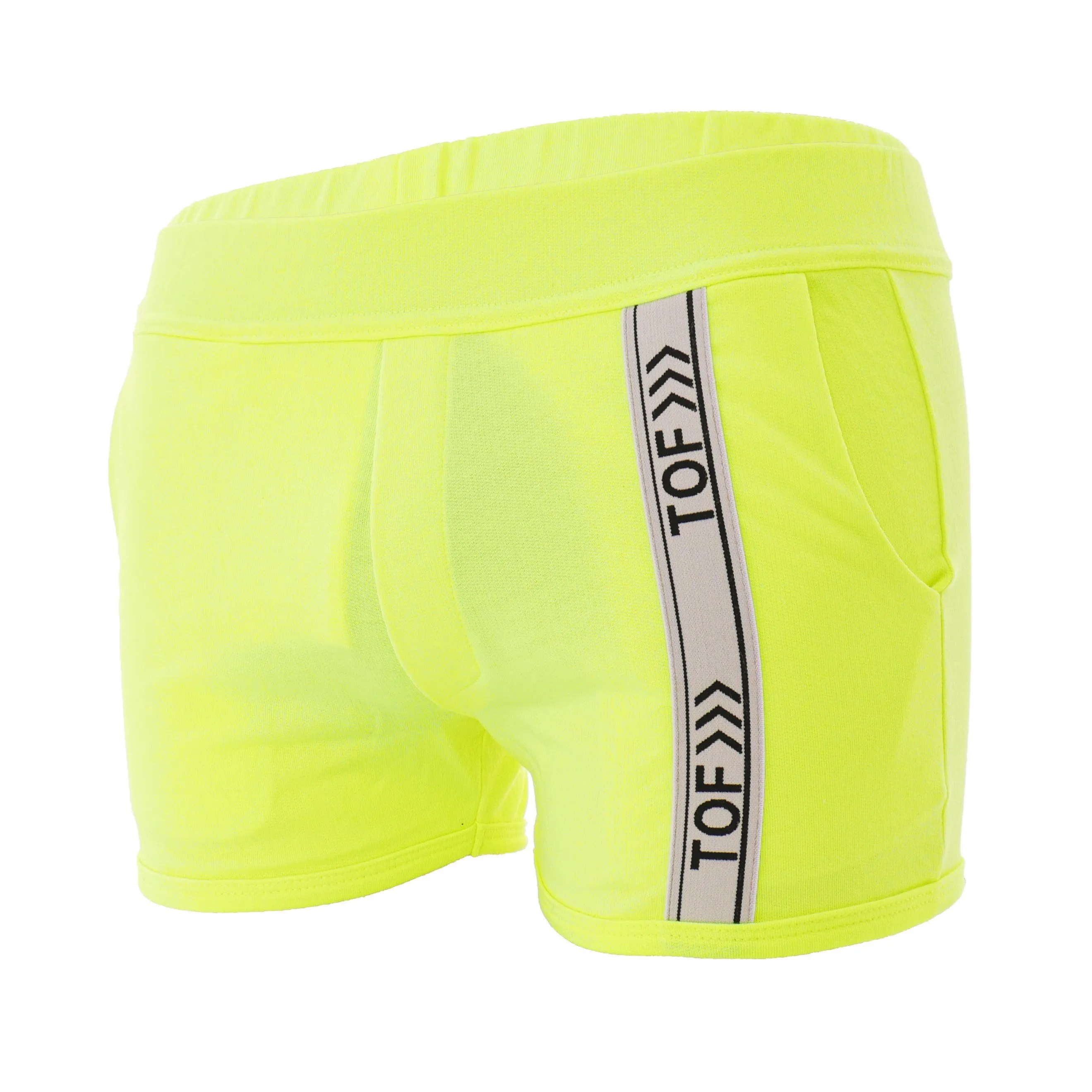 Short Neon Gym - jaune fluo - TOF Paris : vente short homme TOF Paris